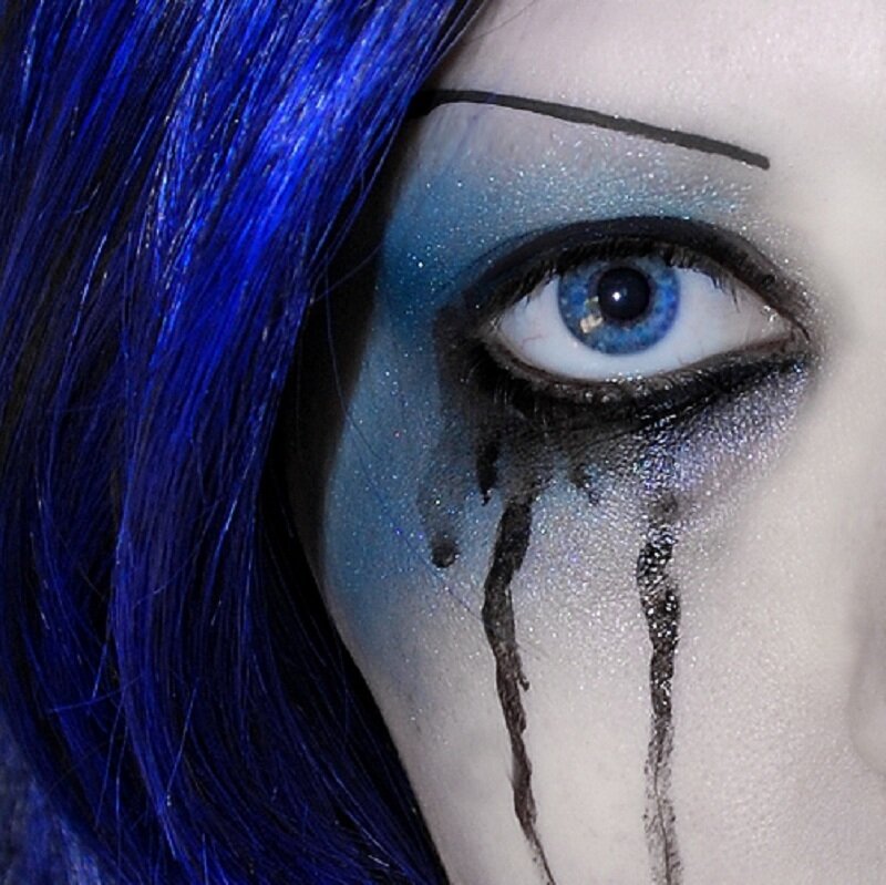 Person with Blue Hair — Dramatic
