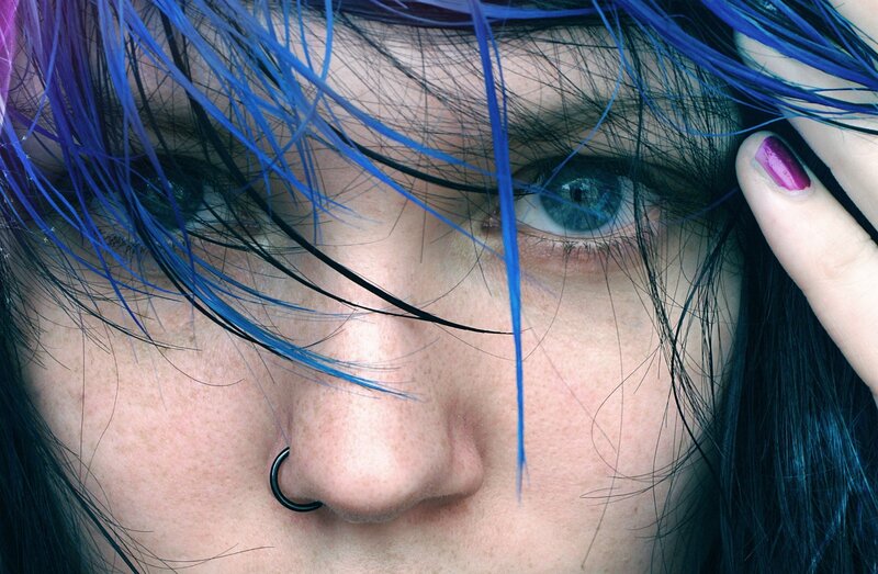Person with Blue Hair — Intense