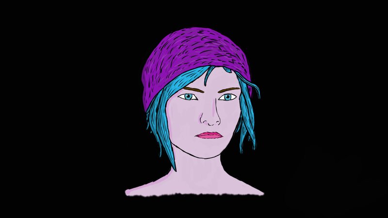 Person with Blue Hair — Purple