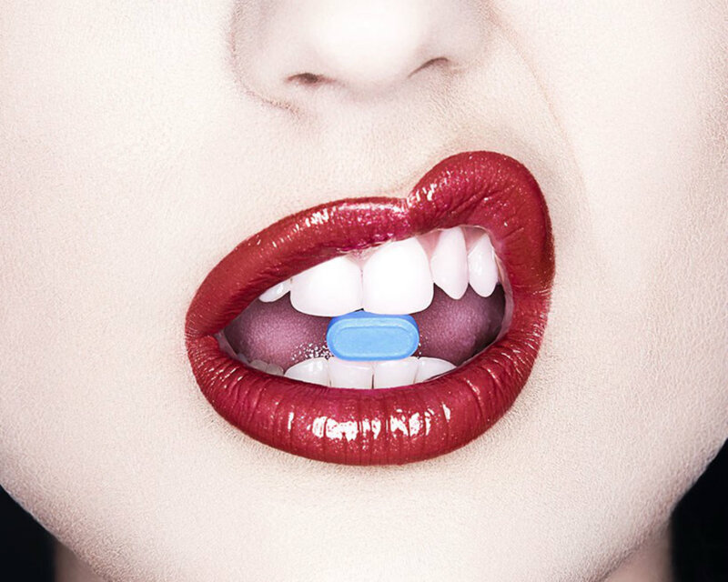 Person with Blue Pill
