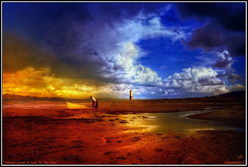 Person with Boat on Beach
