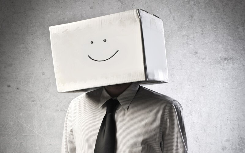 Person with Box on Head