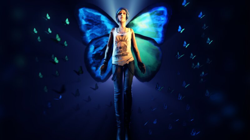 Person with Butterfly Wings — Blue