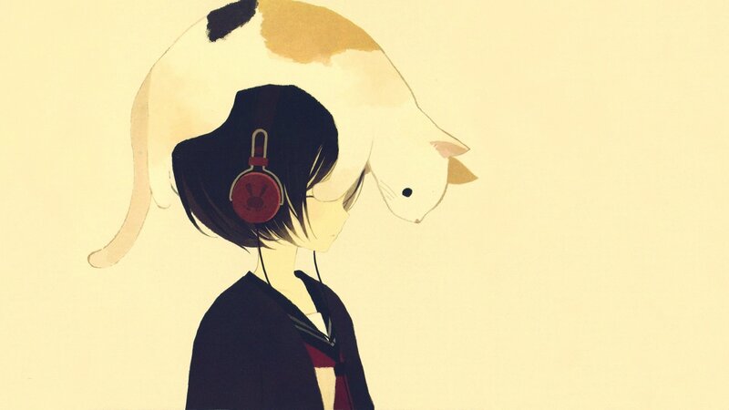 Person with Cat on Head