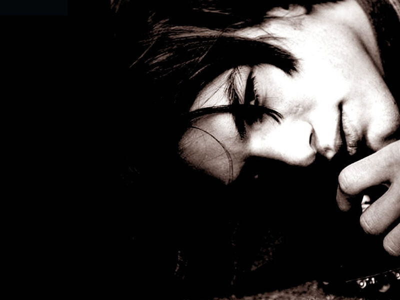 Person with Closed Eyes