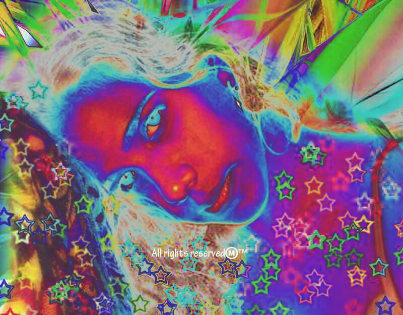 Person with Colorful Face