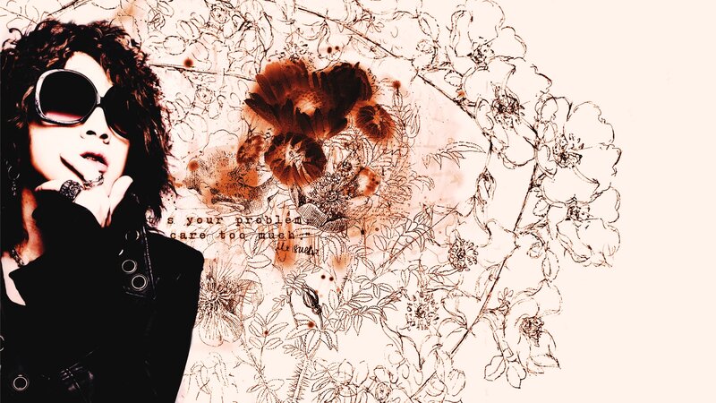 Person with Curly Hair — Black, Dramatic
