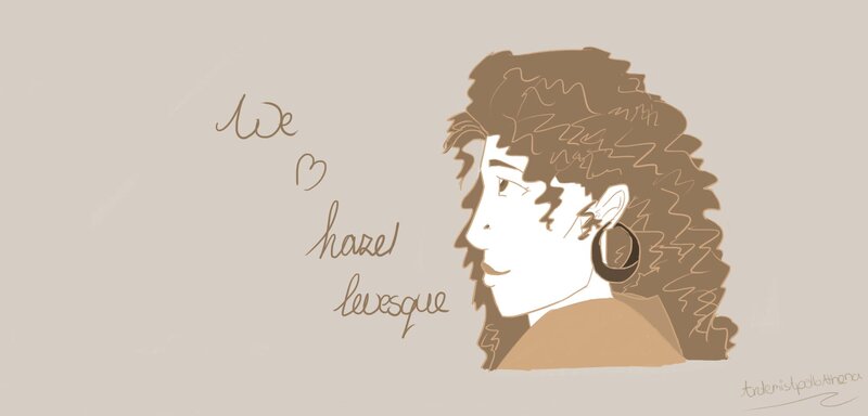 Person with Curly Hair — Brown, Calm