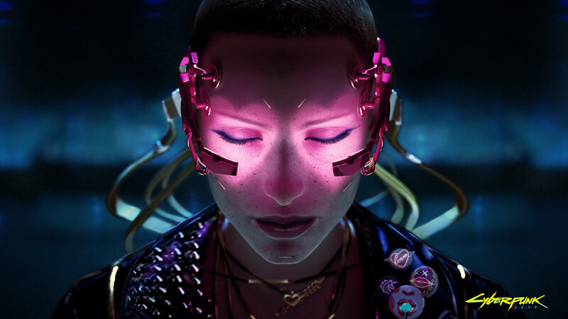 Person with Cybernetic Implants — Black