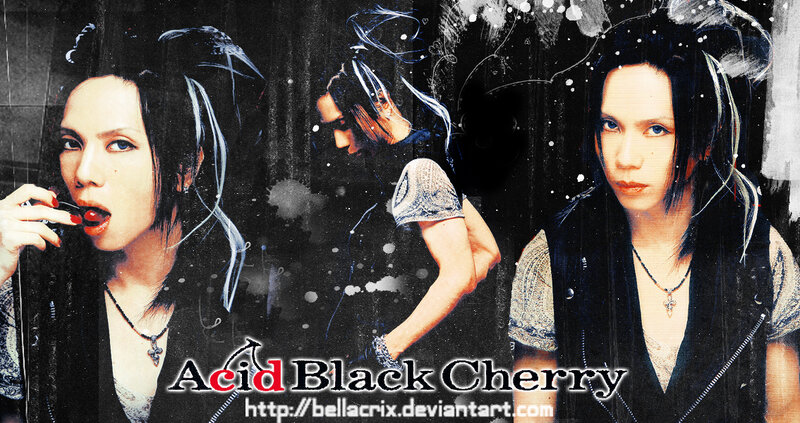Person with Dark Hair — Black, Dramatic, Digital Art, Cherry