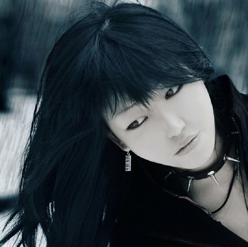 Person with Dark Hair — Black
