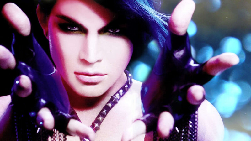 Person with Dark Makeup — Purple