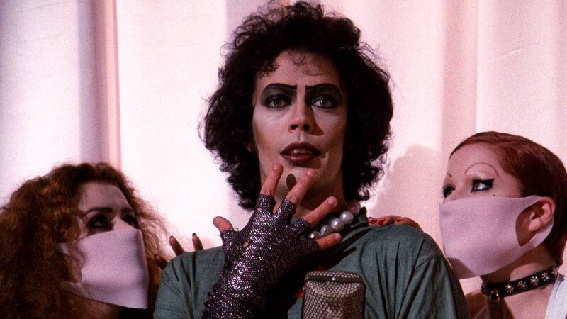 Person with Dark Makeup — White, Dramatic