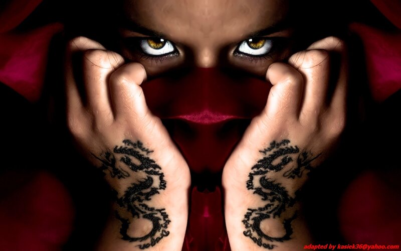 Person with Dragon Tattoos