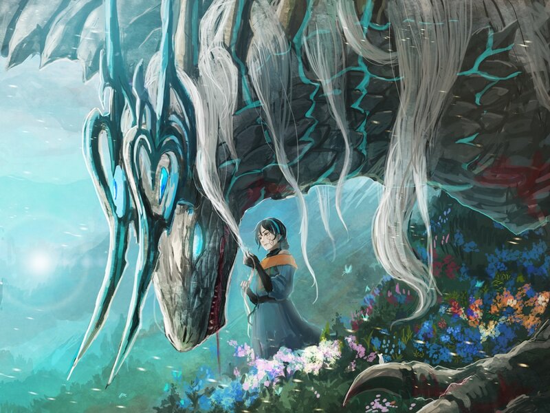 Person with Dragon