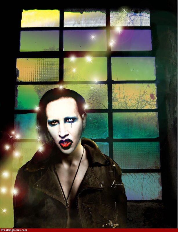 person with dramatic makeup
