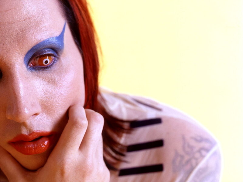 Person with Dramatic Makeup — Yellow