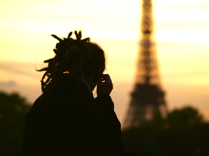 Person with Dreadlocks — Yellow