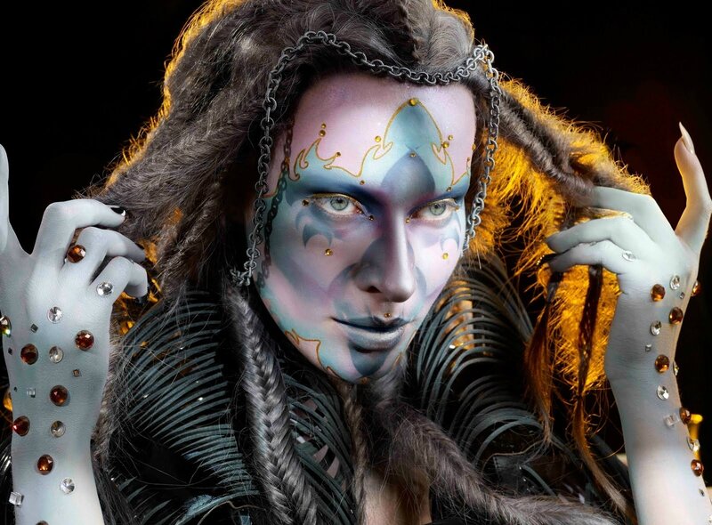 Person with Elaborate Makeup
