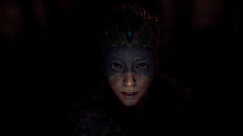 Person with Face Paint — Black, Dramatic, Night, 3d Render