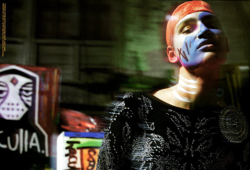 Person with Face Paint — Black, Dramatic, Photograph, Face Paint