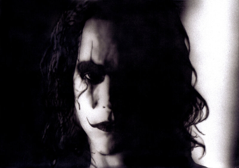 Person with Face Paint — Black, Dramatic