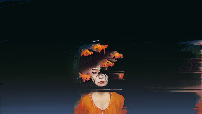 Person with Fish on Head
