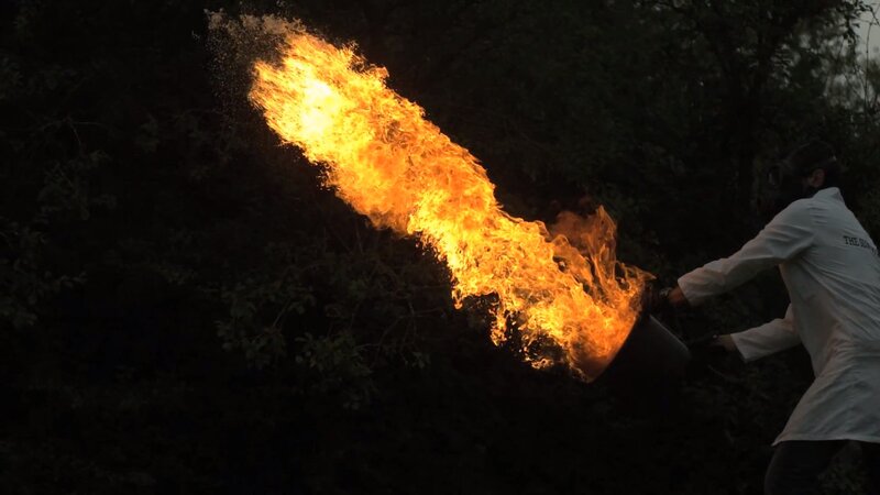Person with Flamethrower — Orange