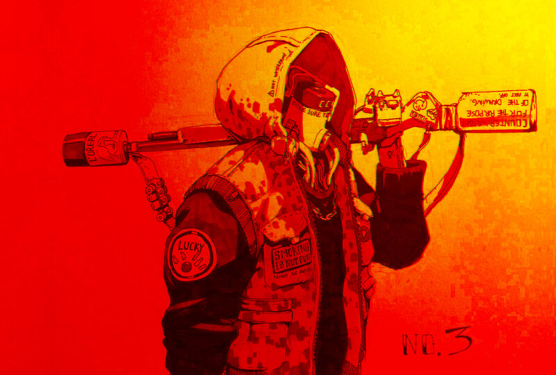 Person with Flamethrower