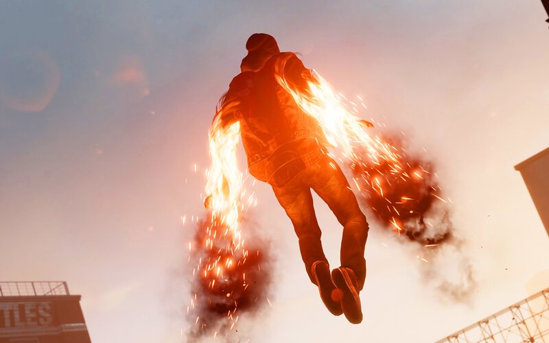 Person with Flaming Arms