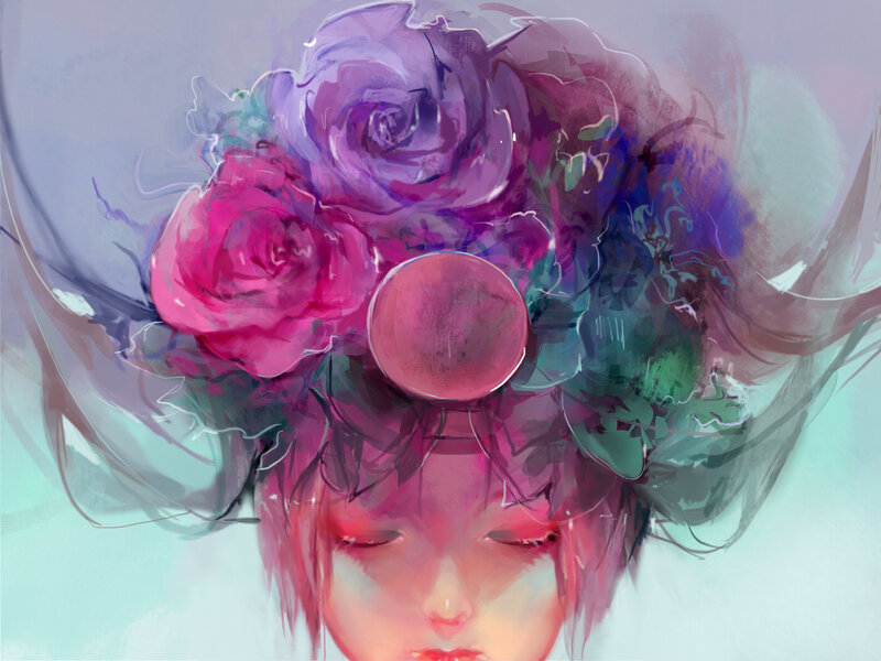 Person with Floral Crown