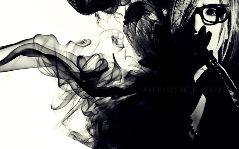 Person with Glasses and Smoke