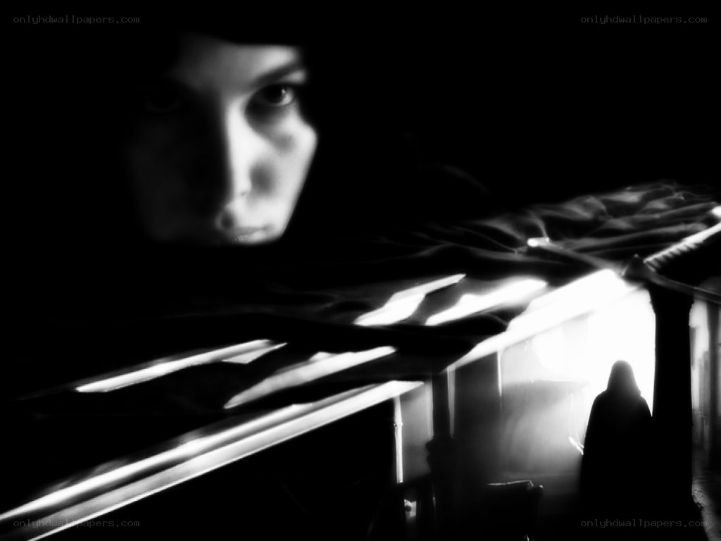 person with glowing claws