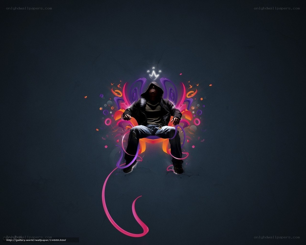 person with glowing crown