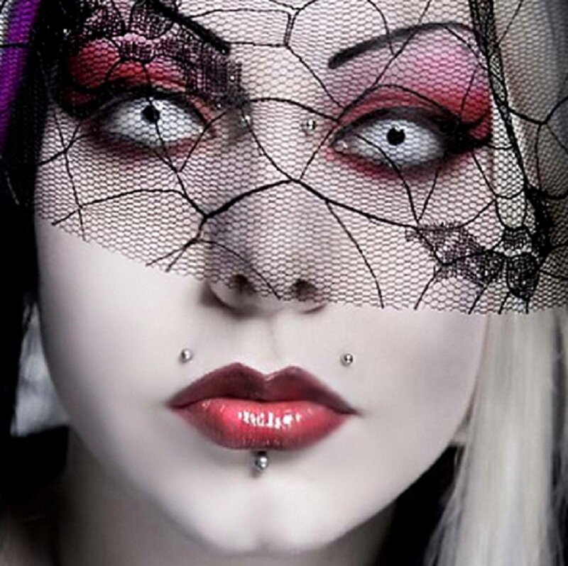 Person with Goth Makeup