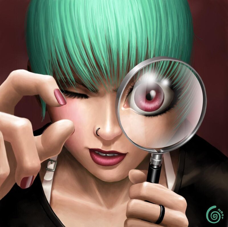 Person with Green Hair — Curious