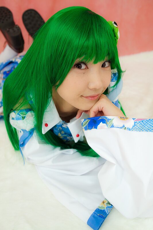Person with Green Hair — Playful, Photograph