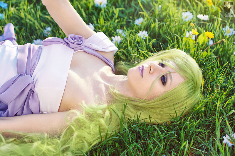 Person with Green Hair — Serene
