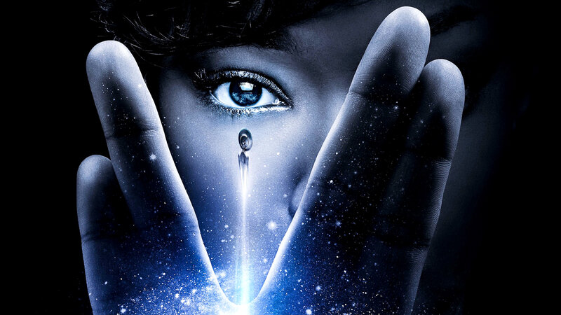 Person with Hand on Face — Blue, Dramatic