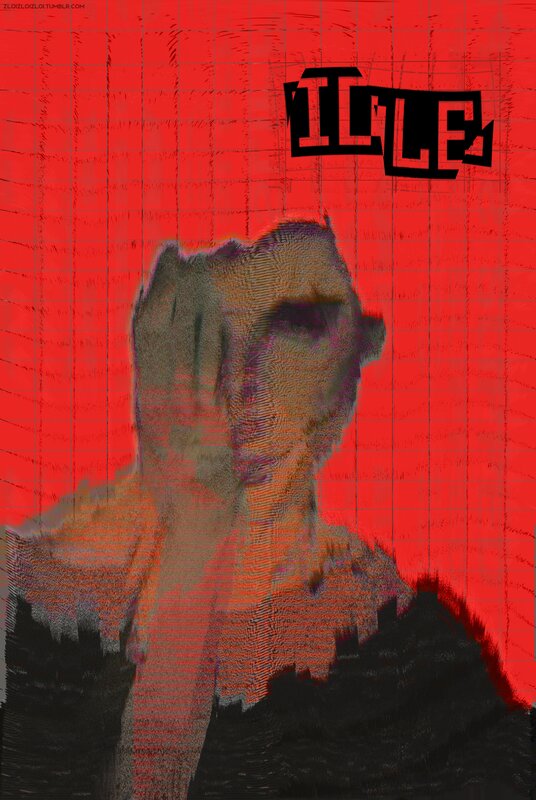 Person with Hand on Face — Red