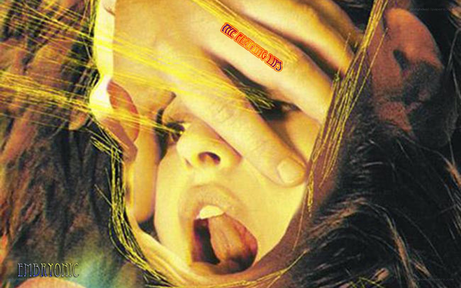 person with hand over face