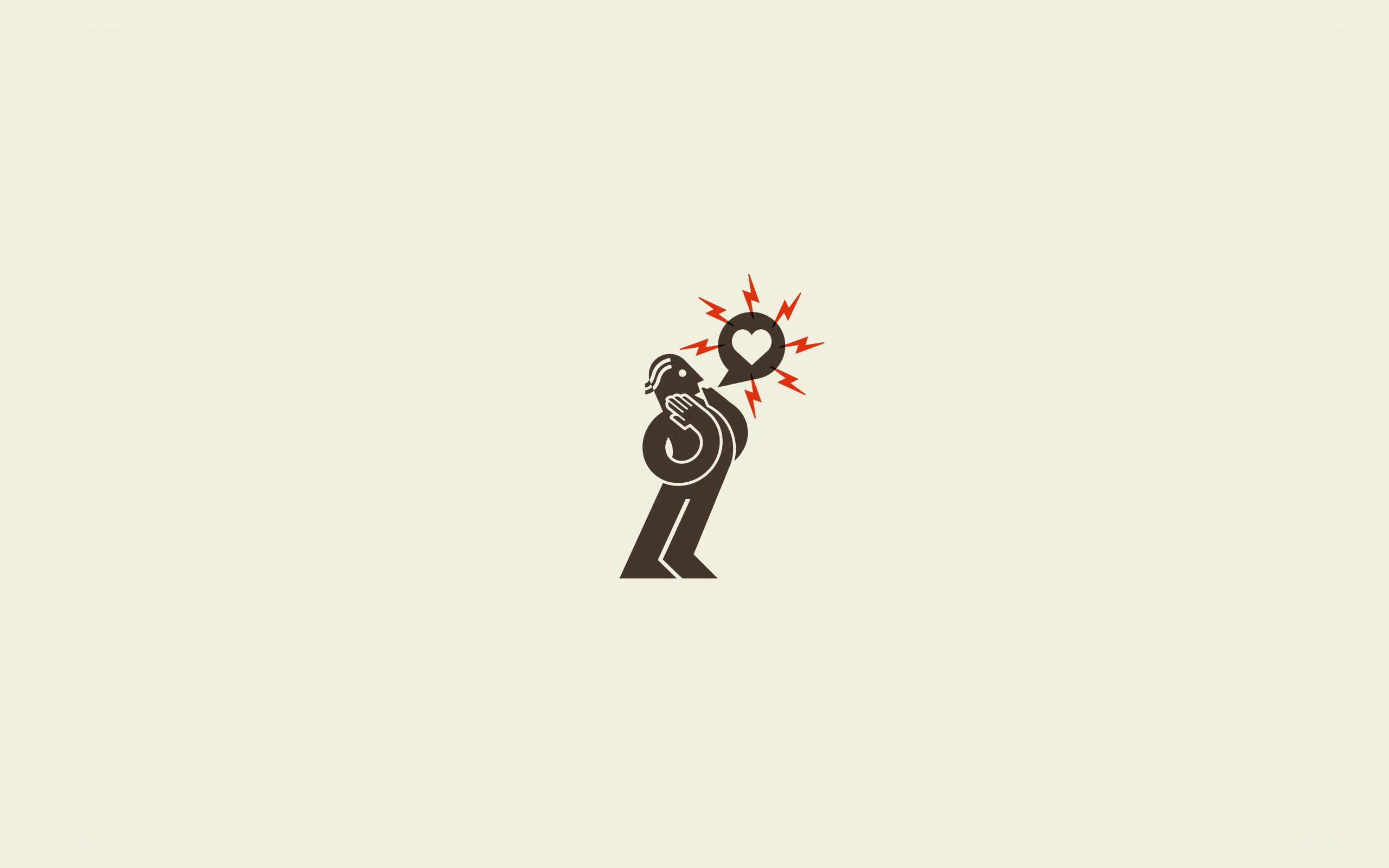 person with heart speech bubble