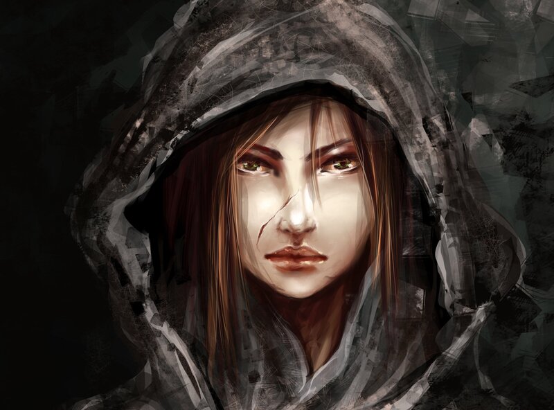 Person with Hooded Cloak