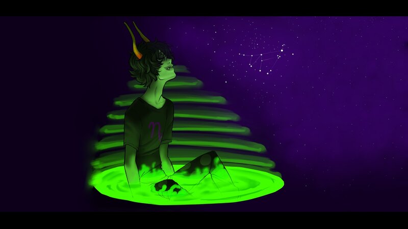 Person with Horns Sitting