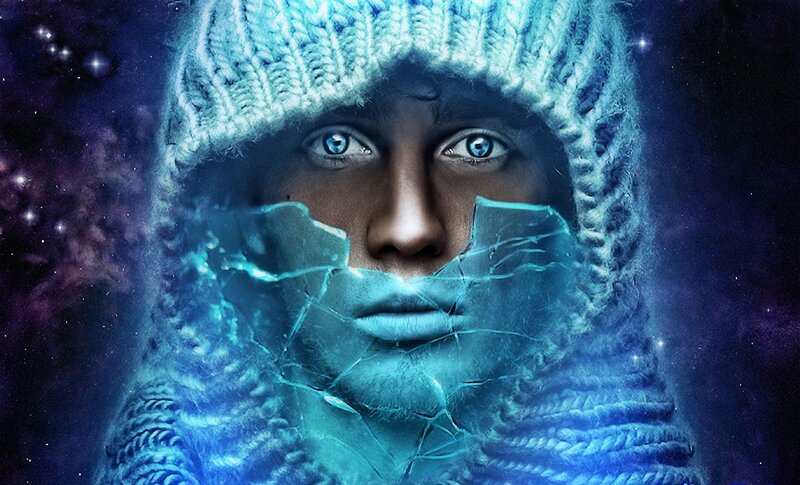 Person with Ice Mask