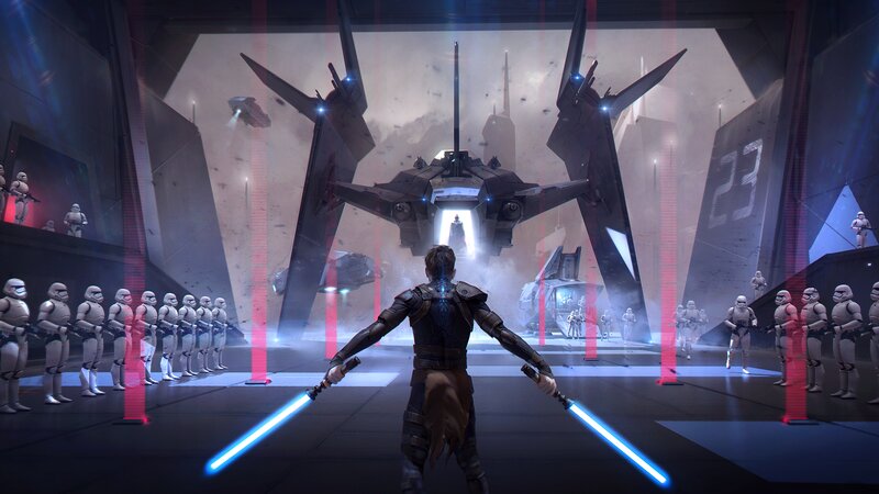 Person with Lightsabers