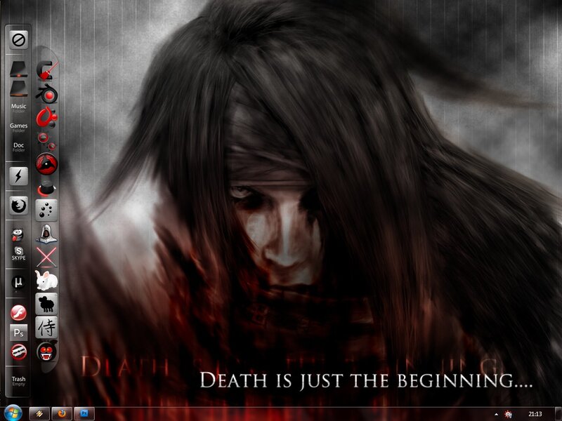 Person with Long Hair — Black, Dark, Dramatic