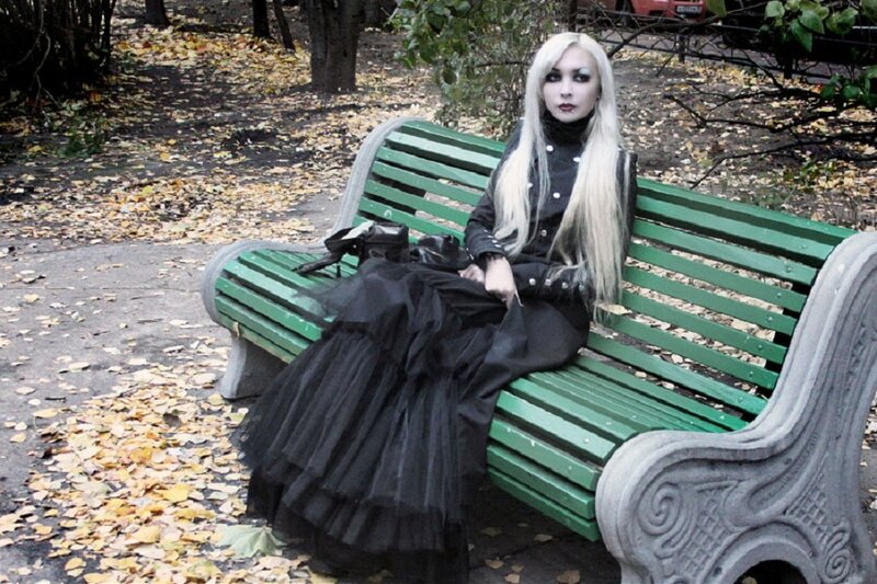 Person with Long White Hair