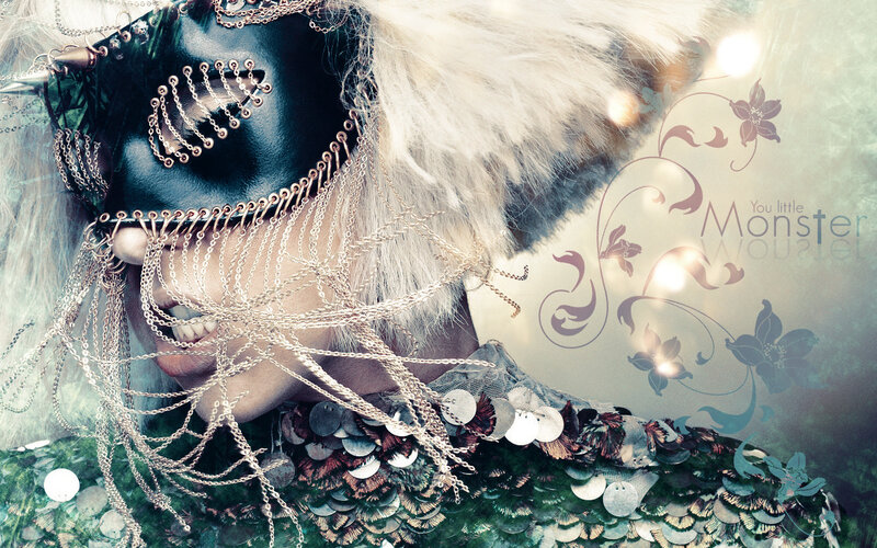 person with mask and chains