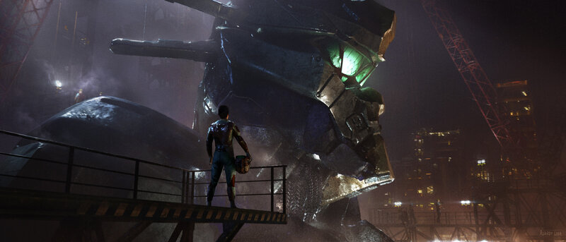 Person with Mecha Robot